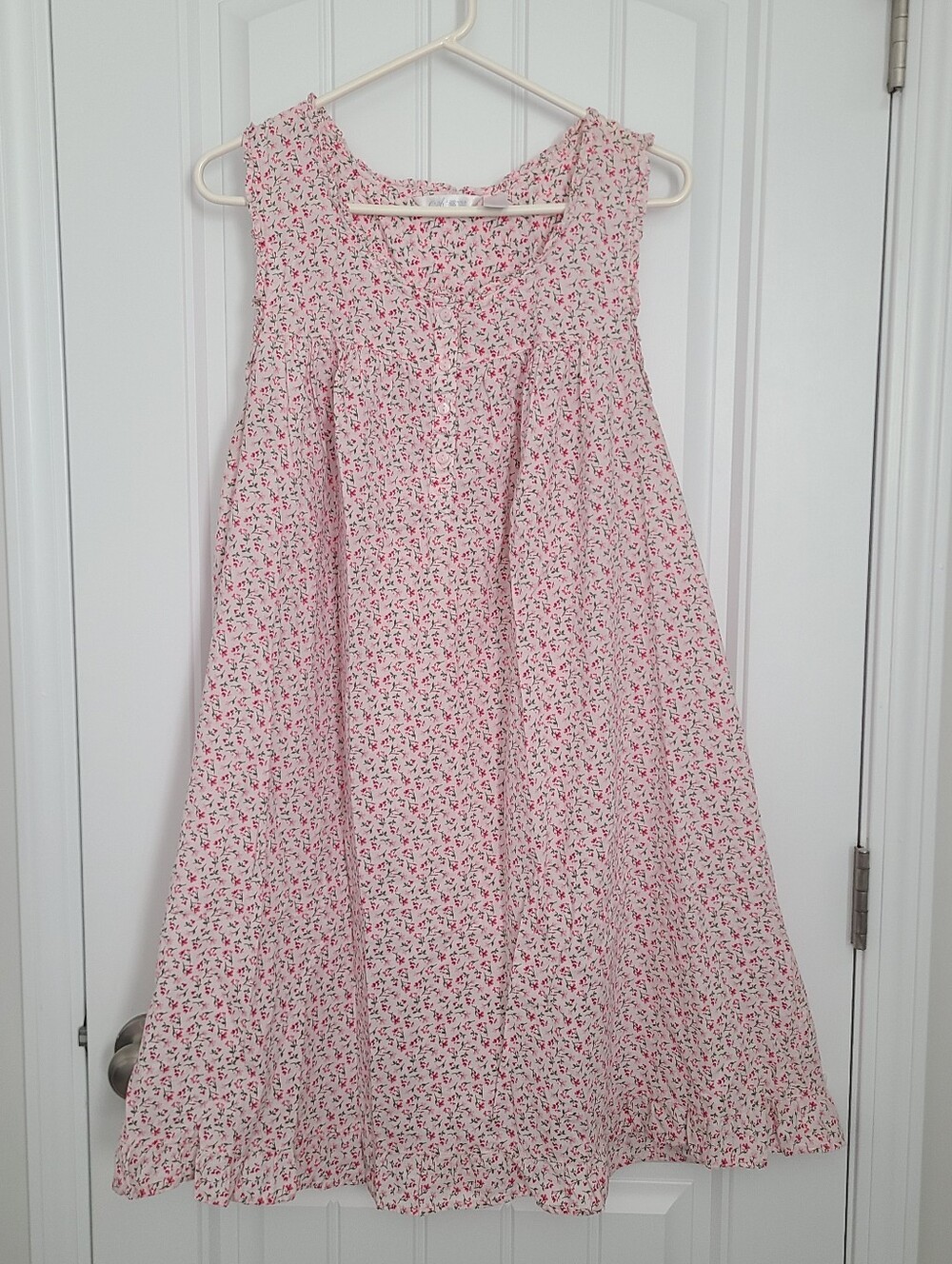 Adonna Nightgown XL Prairie Cottagecore Country Romantic Floral Cotton Ruffle
